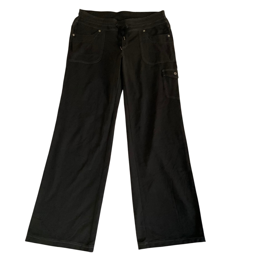 KUHL Splash Cargo Pants Womens 12 Black Hiking Outdoor Travel Stretch Utility